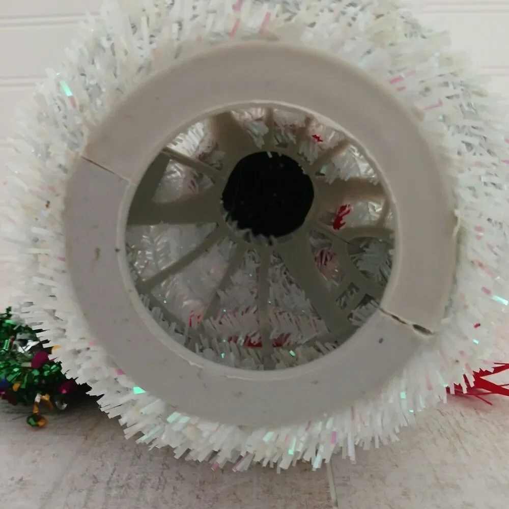 Vintage Tinsel Snowman 12